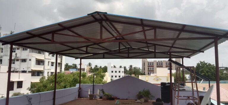 metal truss work in kathmandu Nepal.