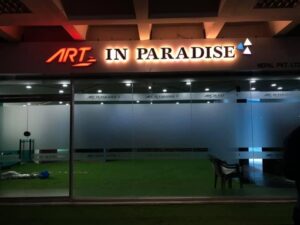 glow 3D signboard Light board signboard