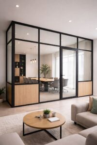 toughened glass partition work in kathmandu Nepal 